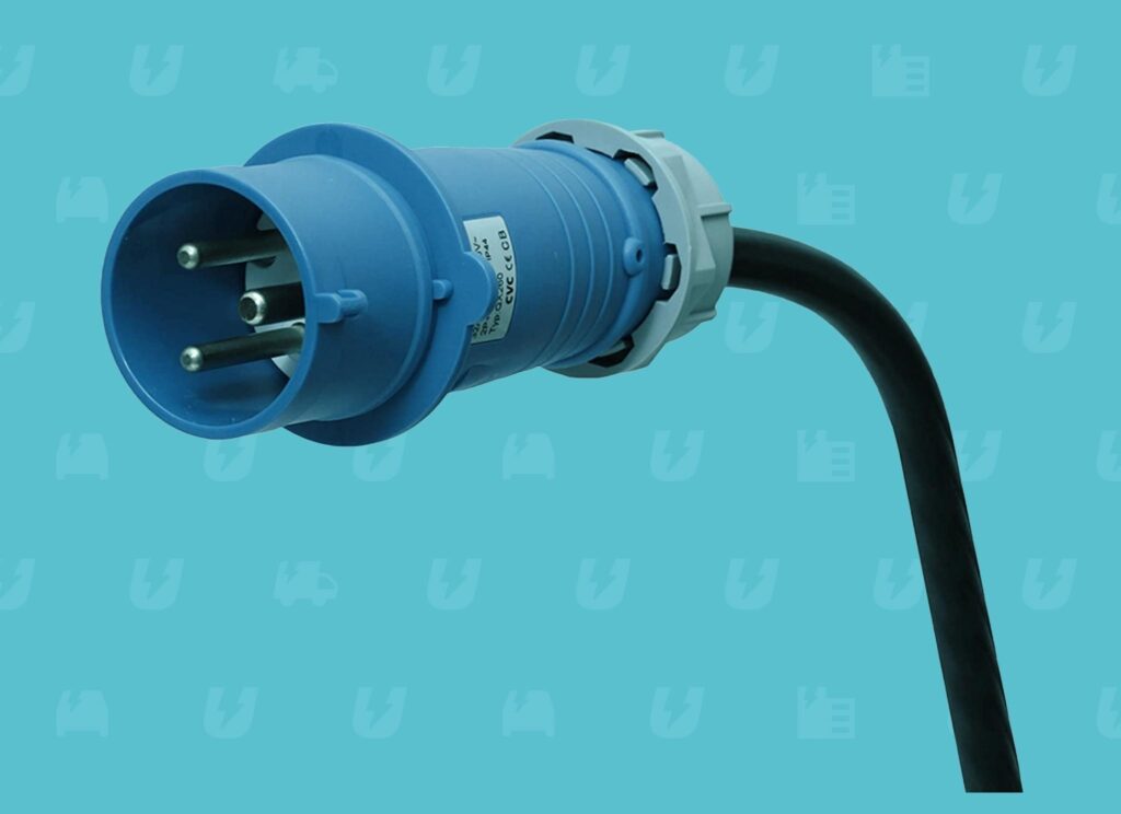 type 2 EV charger to 3 pin